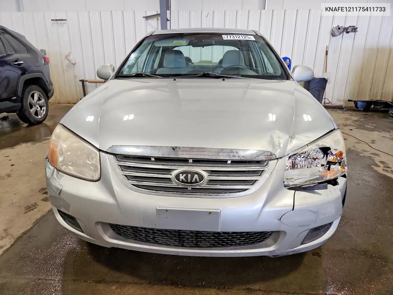 2007 Kia Spectra Lx VIN: KNAFE121175411733 Lot: 77312125