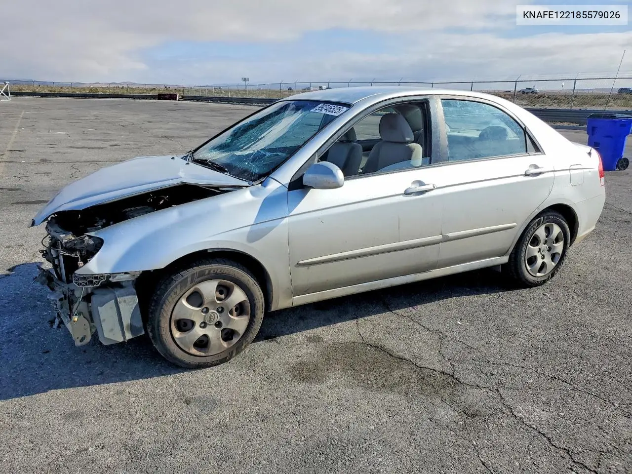 2008 Kia Spectra Ex VIN: KNAFE122185579026 Lot: 48186286