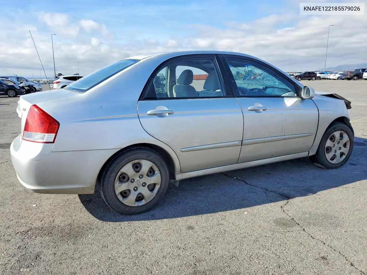 2008 Kia Spectra Ex VIN: KNAFE122185579026 Lot: 48186286