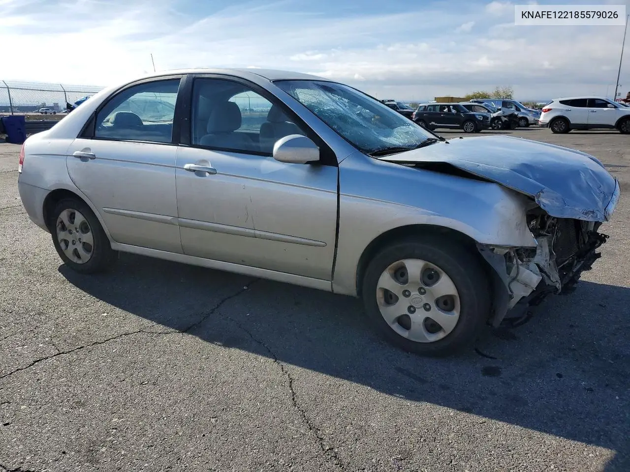 2008 Kia Spectra Ex VIN: KNAFE122185579026 Lot: 48186286