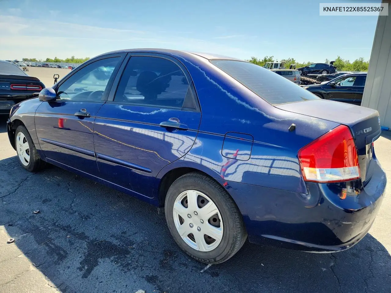 2008 Kia Spectra Lx VIN: KNAFE122X85525367 Lot: 51195476