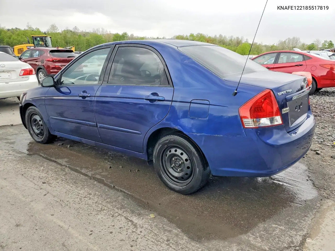 2008 Kia Spectra Lx VIN: KNAFE122185517819 Lot: 52713256