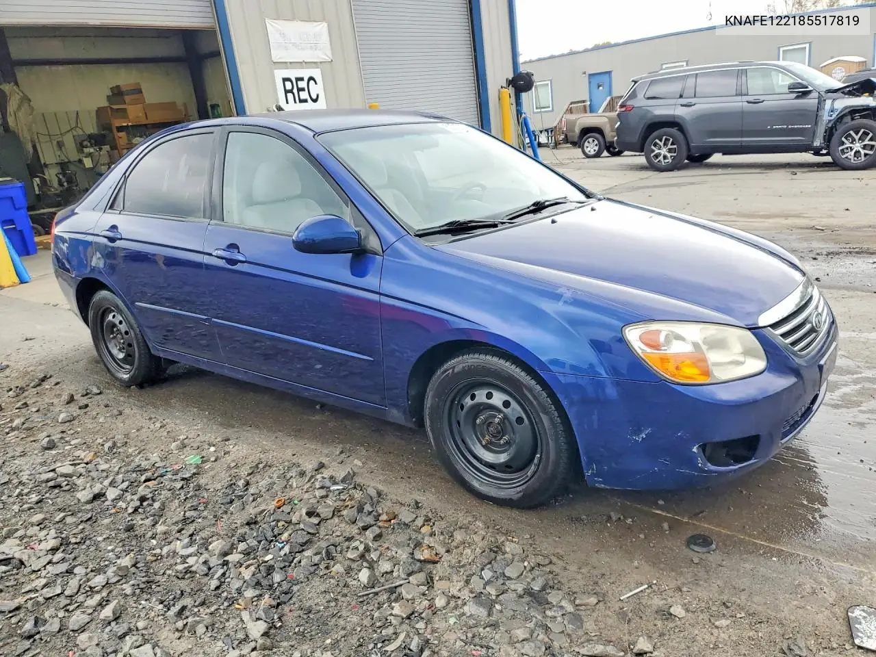 2008 Kia Spectra Lx VIN: KNAFE122185517819 Lot: 52713256