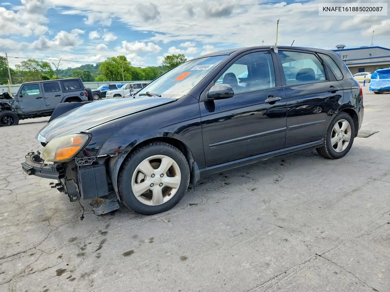 2008 Kia Spectra5 5 Sx VIN: KNAFE161885020087 Lot: 52748846