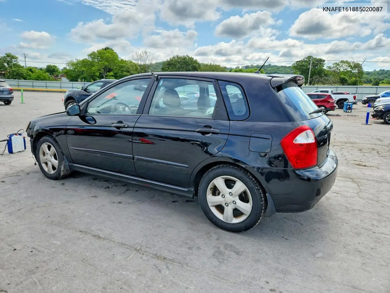 2008 Kia Spectra5 5 Sx VIN: KNAFE161885020087 Lot: 52748846