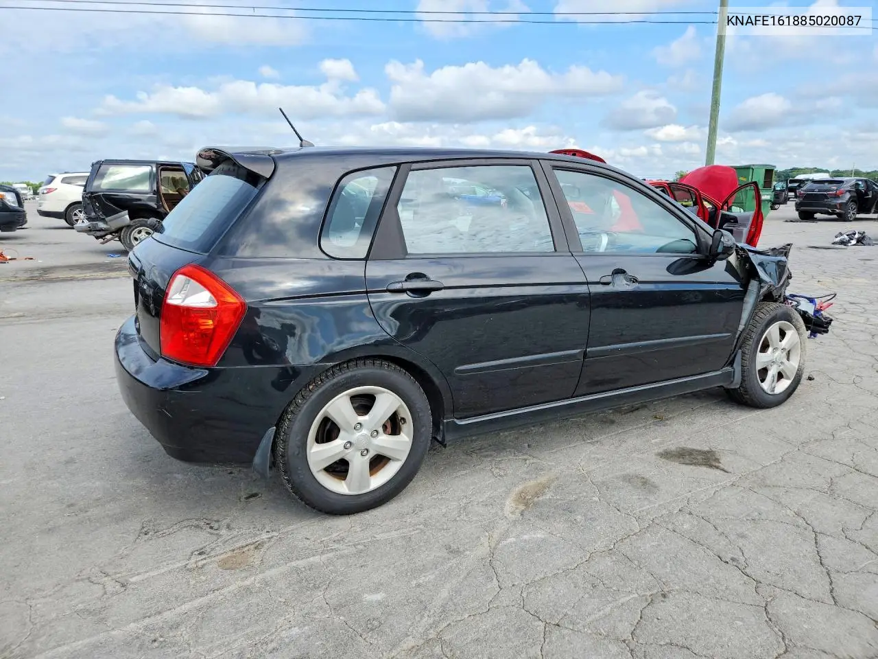 2008 Kia Spectra5 5 Sx VIN: KNAFE161885020087 Lot: 52748846