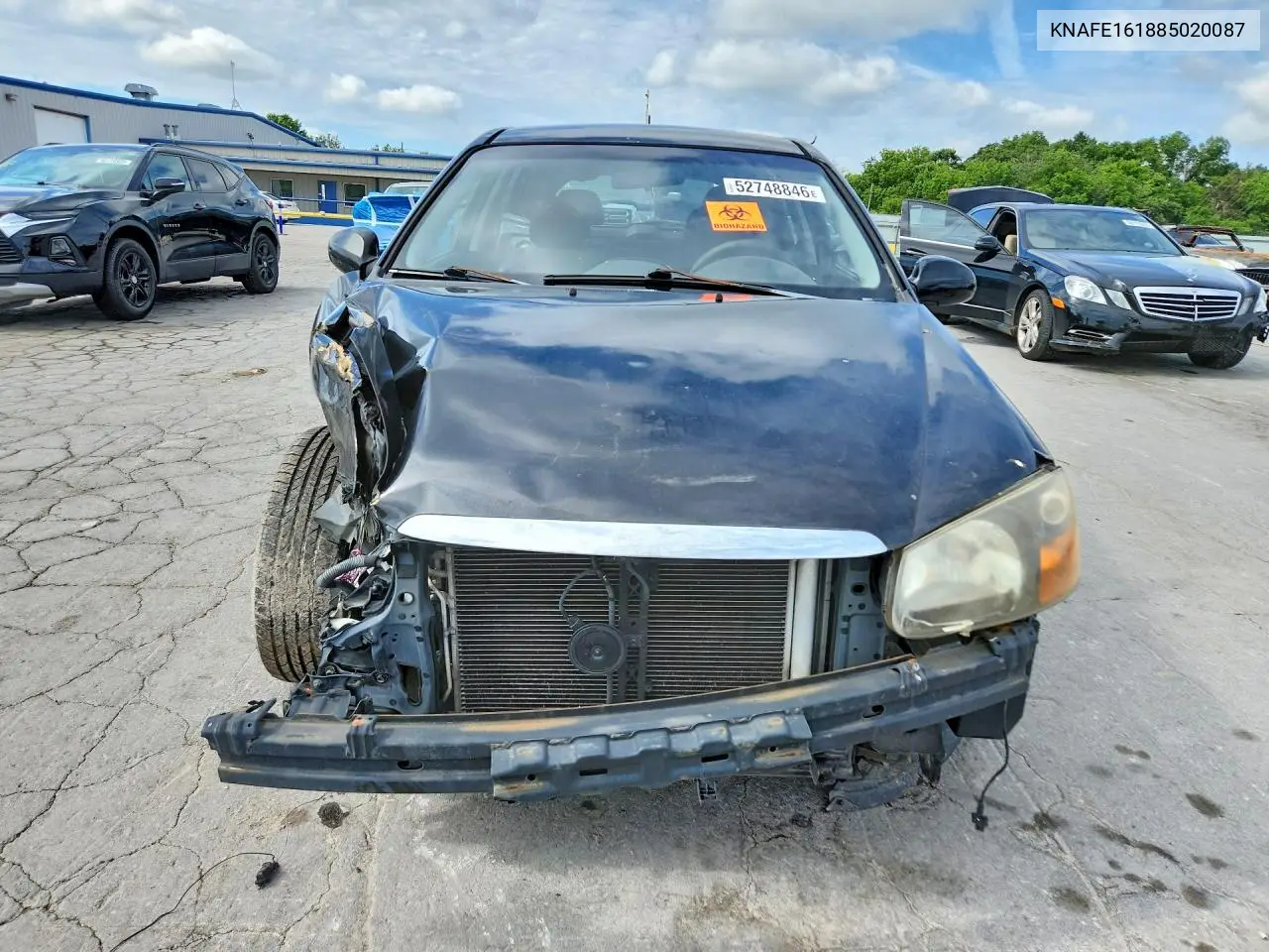 2008 Kia Spectra5 5 Sx VIN: KNAFE161885020087 Lot: 52748846