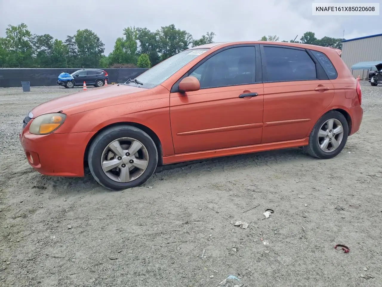 2008 Kia Spectra5 5 Sx VIN: KNAFE161X85020608 Lot: 56832076