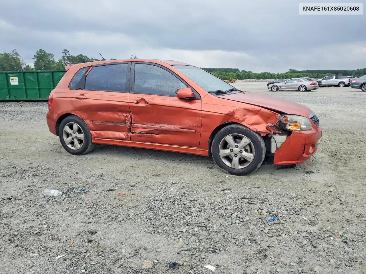 2008 Kia Spectra5 5 Sx VIN: KNAFE161X85020608 Lot: 56832076