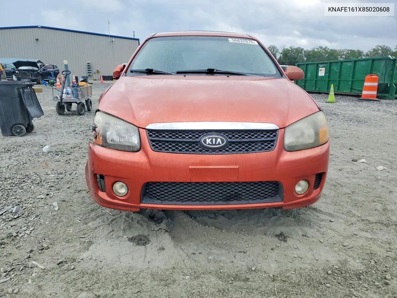 2008 Kia Spectra5 5 Sx VIN: KNAFE161X85020608 Lot: 56832076