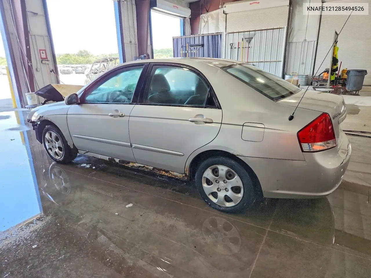 2008 Kia Spectra Lx VIN: KNAFE121285494526 Lot: 57228386