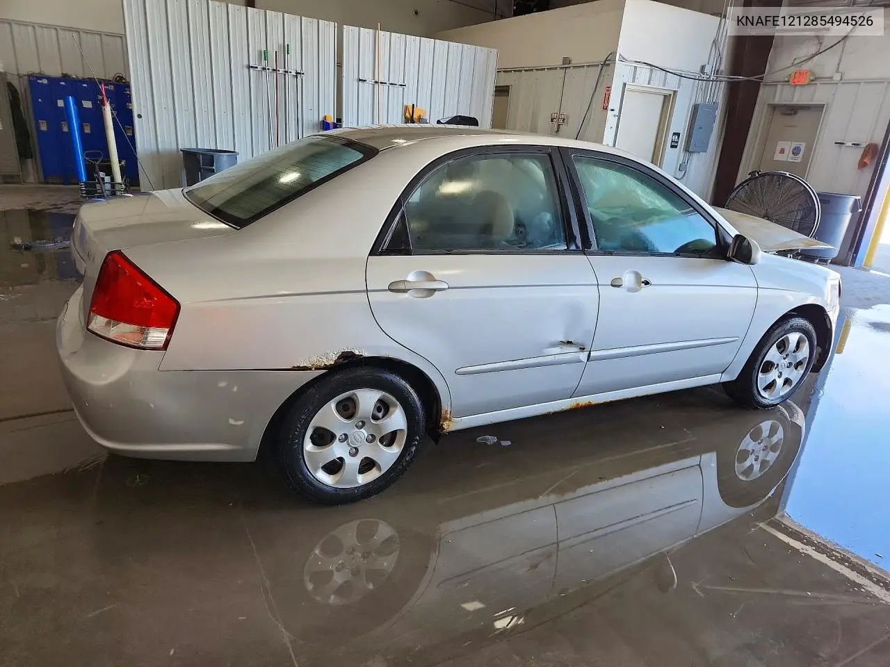 2008 Kia Spectra Lx VIN: KNAFE121285494526 Lot: 57228386