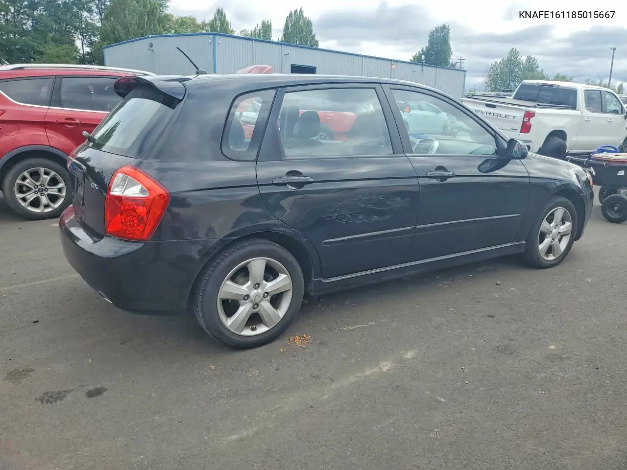 2008 Kia Spectra5 5 Sx VIN: KNAFE161185015667 Lot: 58617096