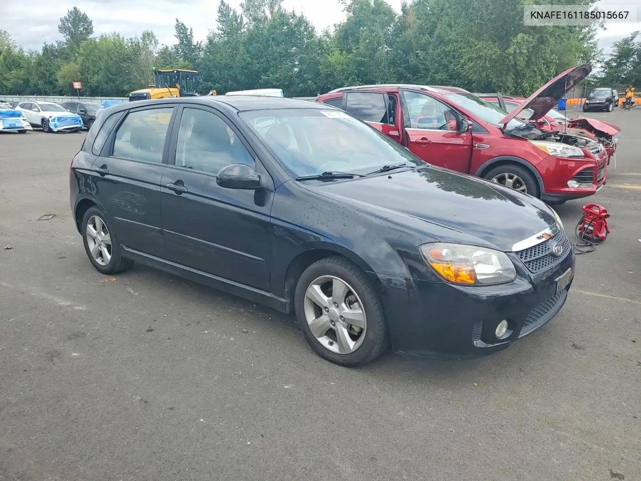2008 Kia Spectra5 5 Sx VIN: KNAFE161185015667 Lot: 58617096