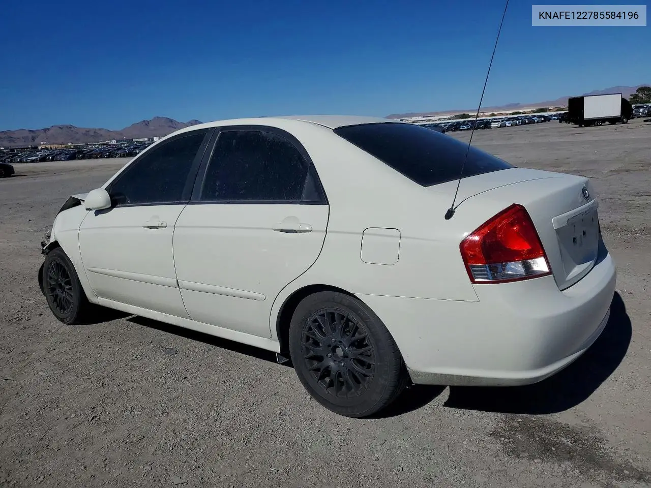 2008 Kia Spectra Lx VIN: KNAFE122785584196 Lot: 59191086