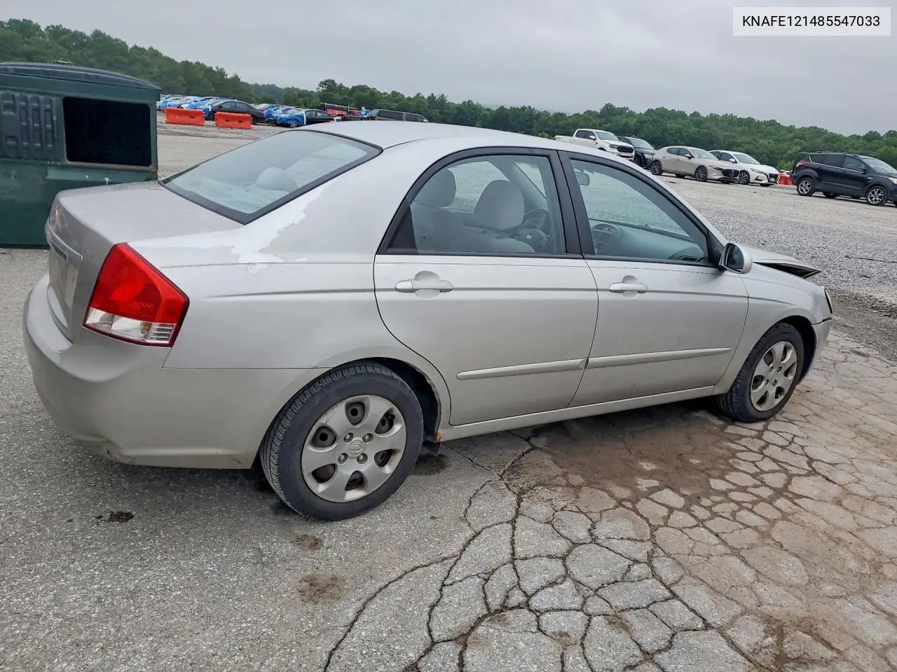 2008 Kia Spectra Ex/Lx/Sx VIN: KNAFE121485547033 Lot: 60051886