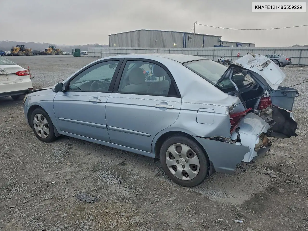2008 Kia Spectra Ex VIN: KNAFE121485559229 Lot: 93602535