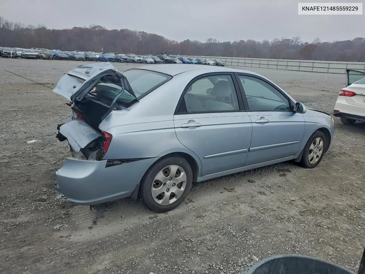 2008 Kia Spectra Ex VIN: KNAFE121485559229 Lot: 93602535