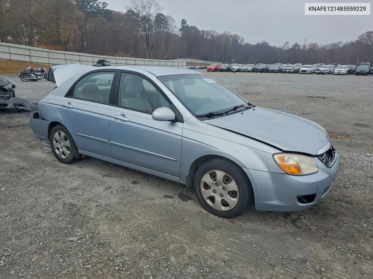 2008 Kia Spectra Ex VIN: KNAFE121485559229 Lot: 93602535