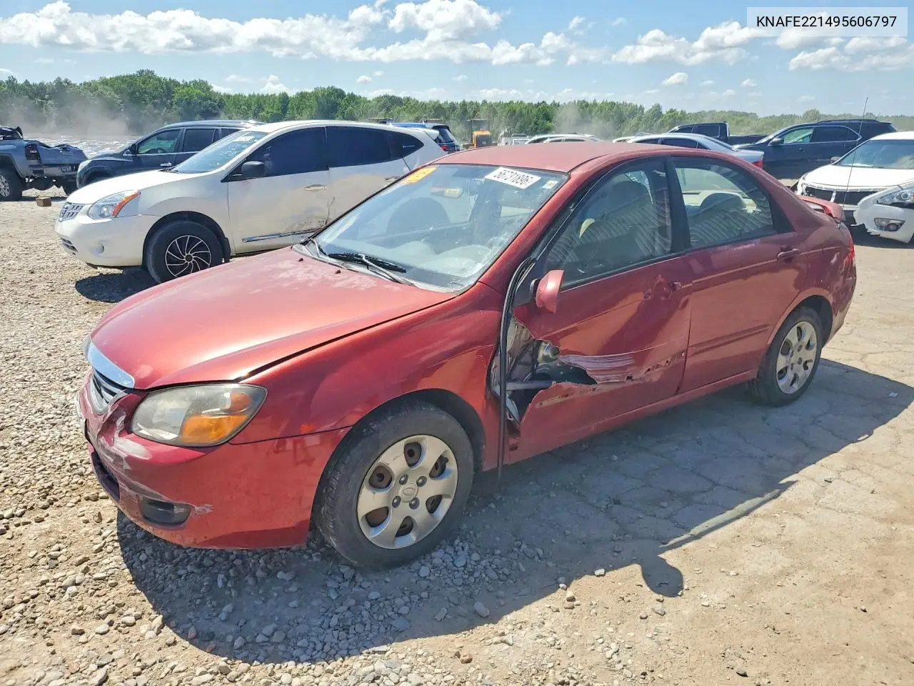 2009 Kia Spectra Ex/Lx/Sx VIN: KNAFE221495606797 Lot: 56731896