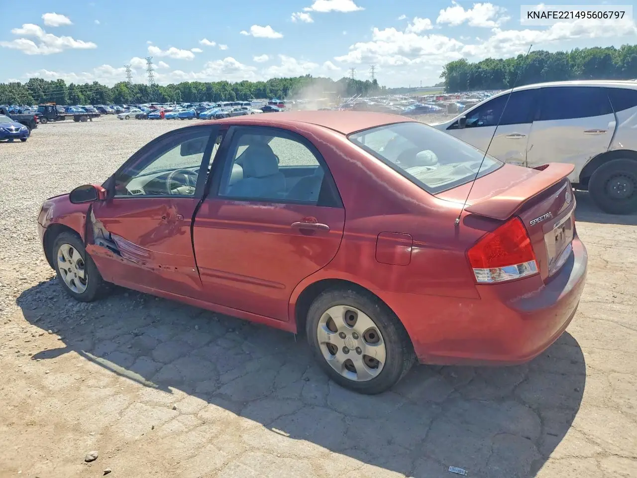 2009 Kia Spectra Ex/Lx/Sx VIN: KNAFE221495606797 Lot: 56731896