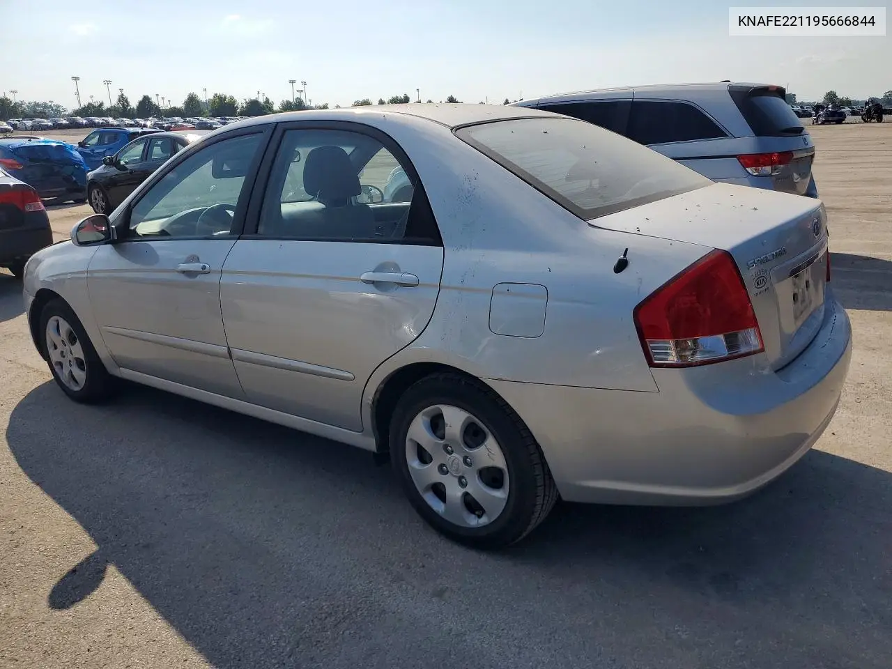 2009 Kia Spectra Lx VIN: KNAFE221195666844 Lot: 57512206