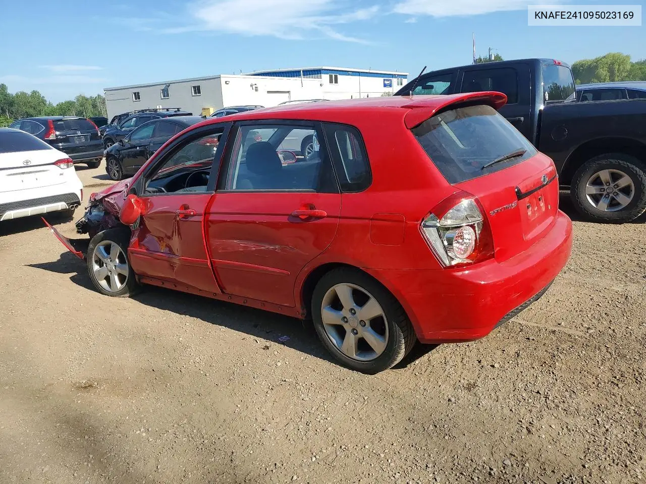 2009 Kia Spectra Sx VIN: KNAFE241095023169 Lot: 59275316