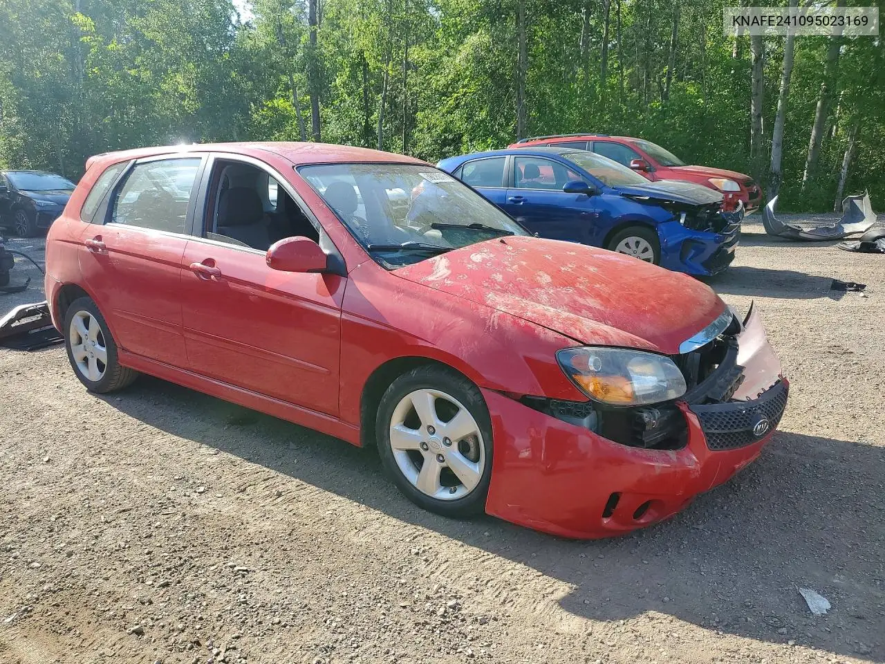 2009 Kia Spectra Sx VIN: KNAFE241095023169 Lot: 59275316