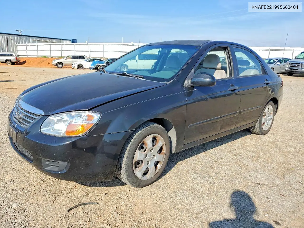 2009 Kia Spectra Lx VIN: KNAFE221995660404 Lot: 60156006