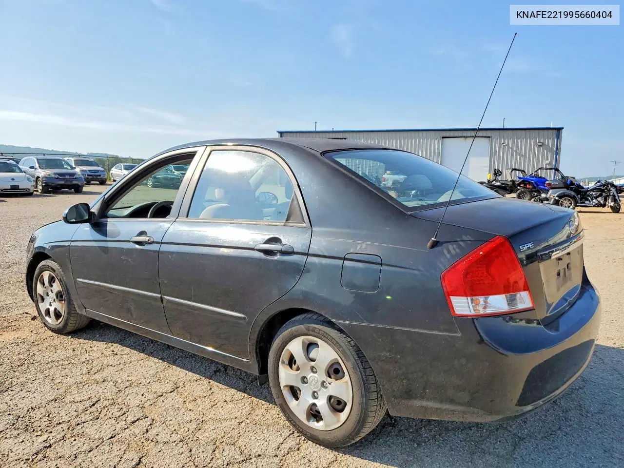 2009 Kia Spectra Lx VIN: KNAFE221995660404 Lot: 60156006