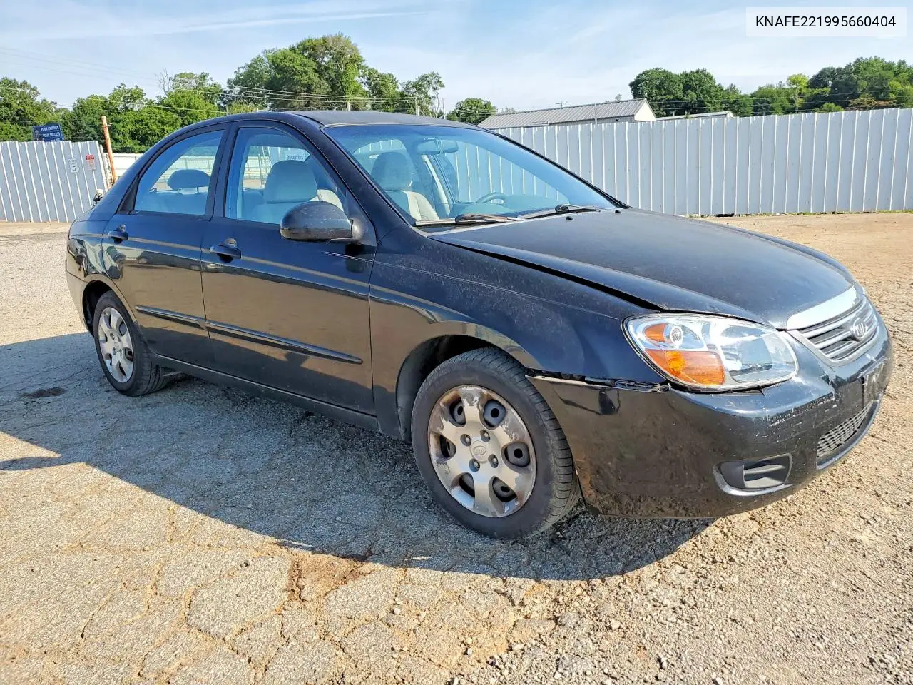 2009 Kia Spectra Lx VIN: KNAFE221995660404 Lot: 60156006