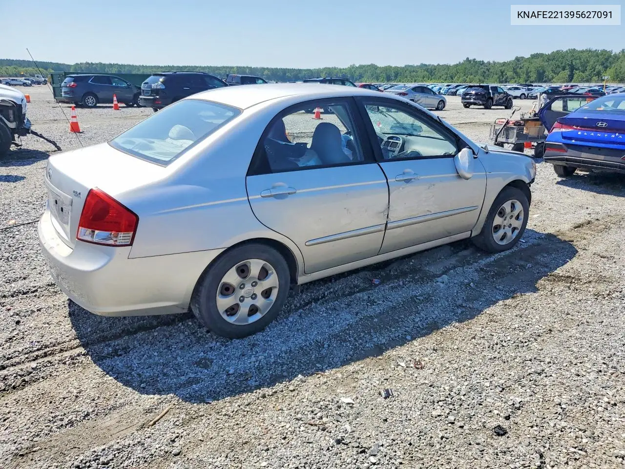 2009 Kia Spectra Lx VIN: KNAFE221395627091 Lot: 60160146