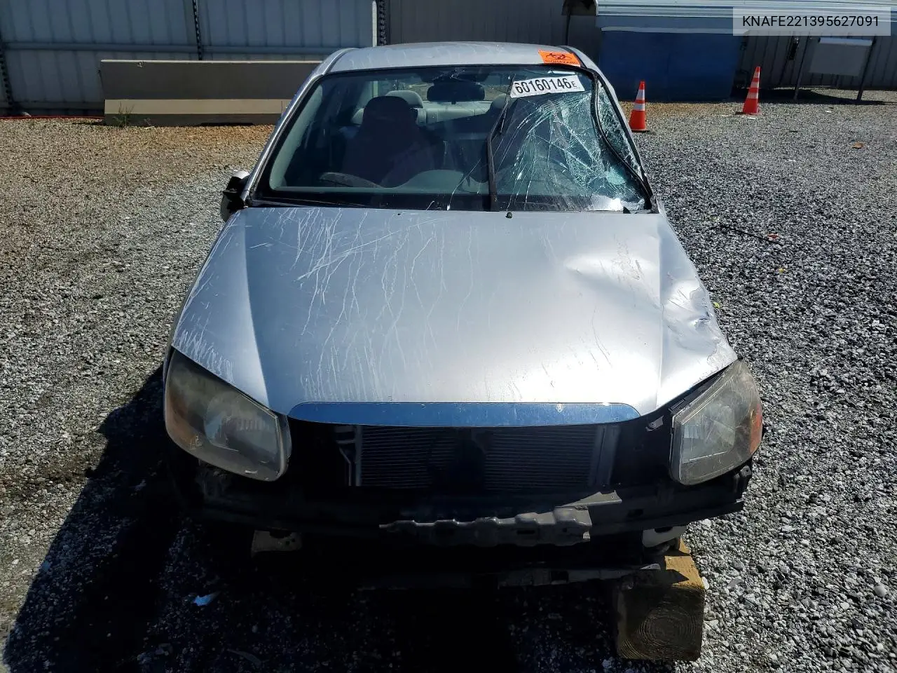 2009 Kia Spectra Lx VIN: KNAFE221395627091 Lot: 60160146