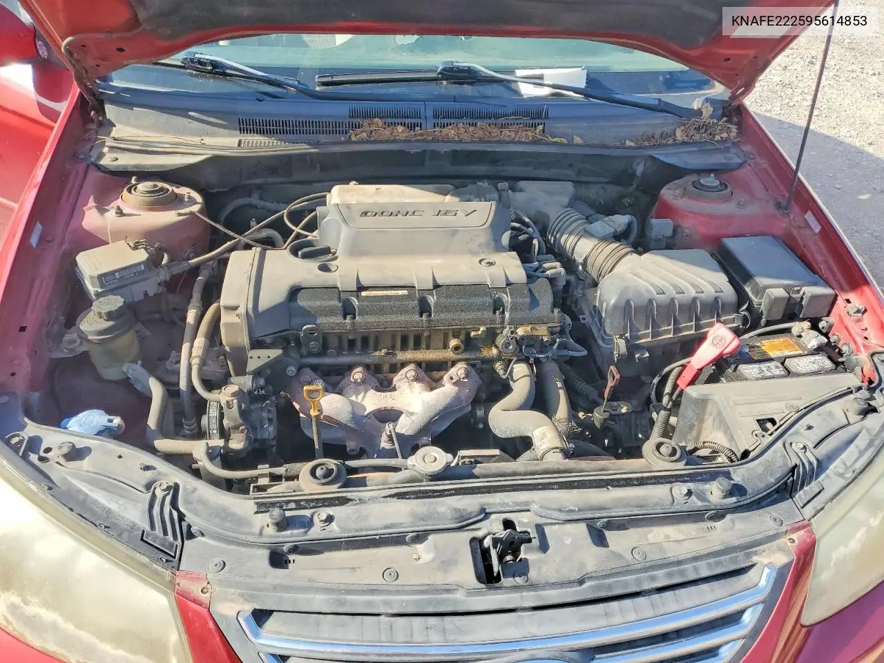 2009 Kia Spectra Lx VIN: KNAFE222595614853 Lot: 60705556