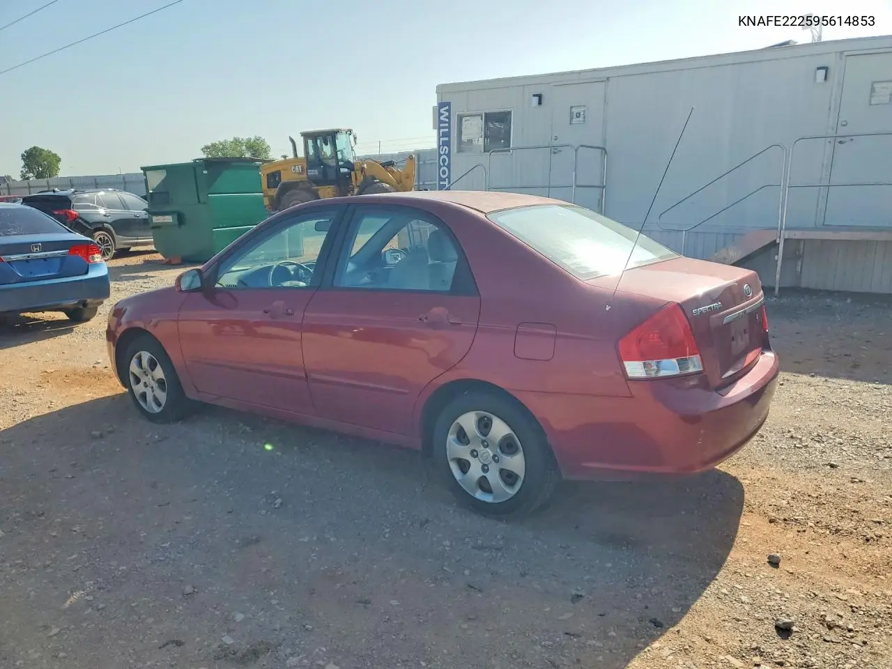 2009 Kia Spectra Lx VIN: KNAFE222595614853 Lot: 60705556