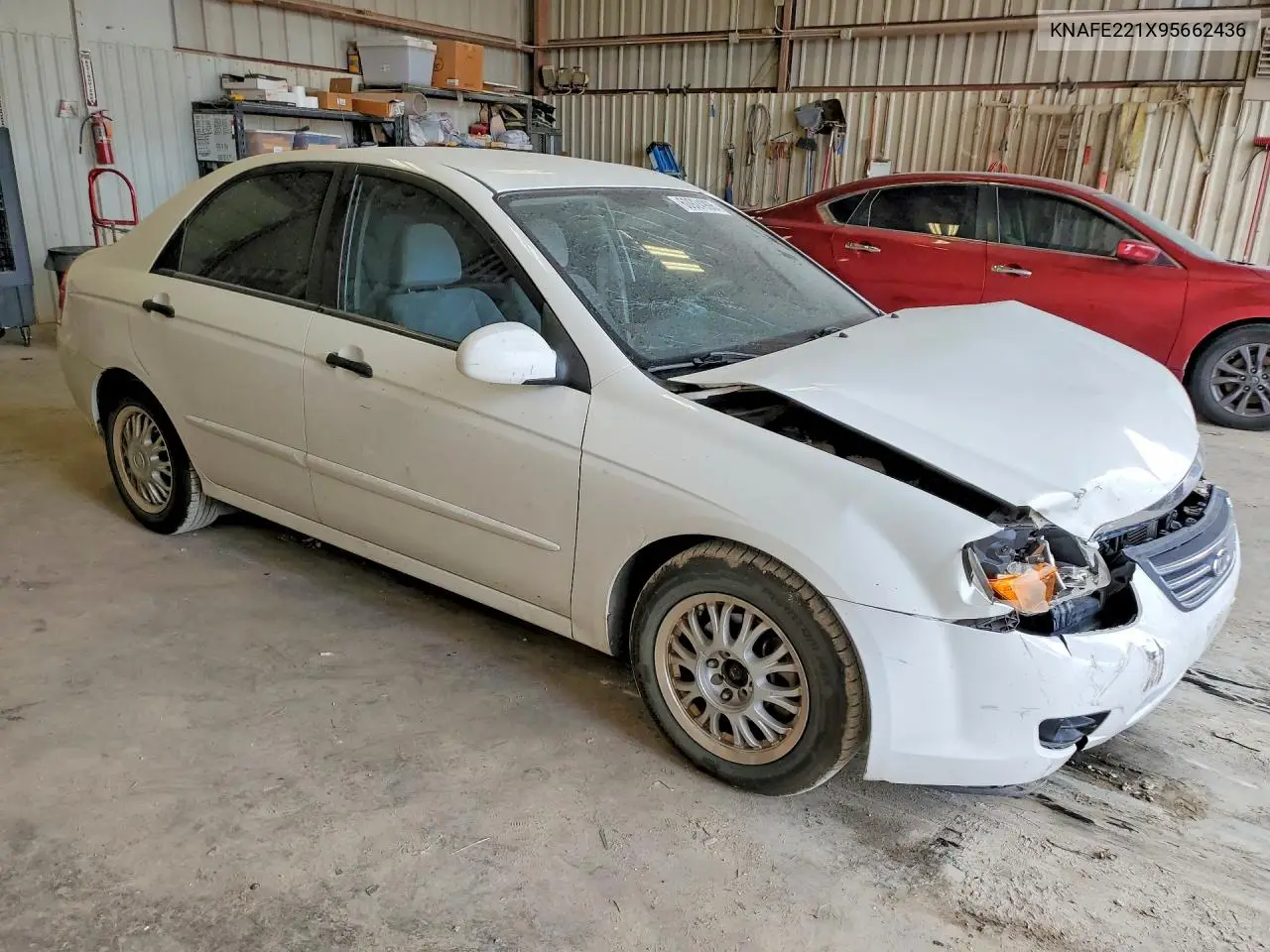 2009 Kia Spectra Lx VIN: KNAFE221X95662436 Lot: 62321066
