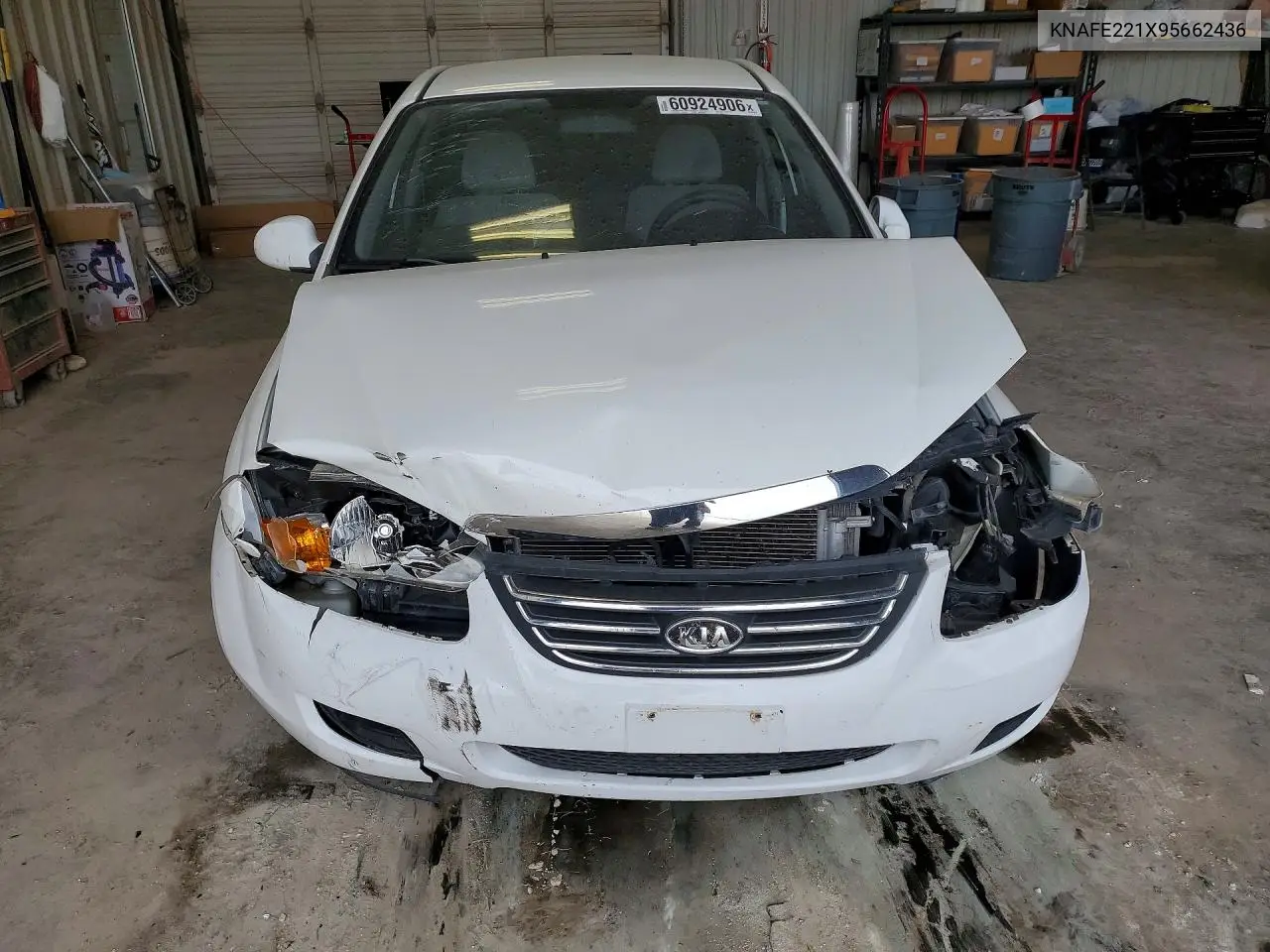 2009 Kia Spectra Lx VIN: KNAFE221X95662436 Lot: 62321066