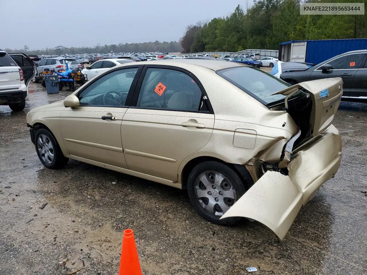 2009 Kia Spectra Ex VIN: KNAFE221895653444 Lot: 74632005