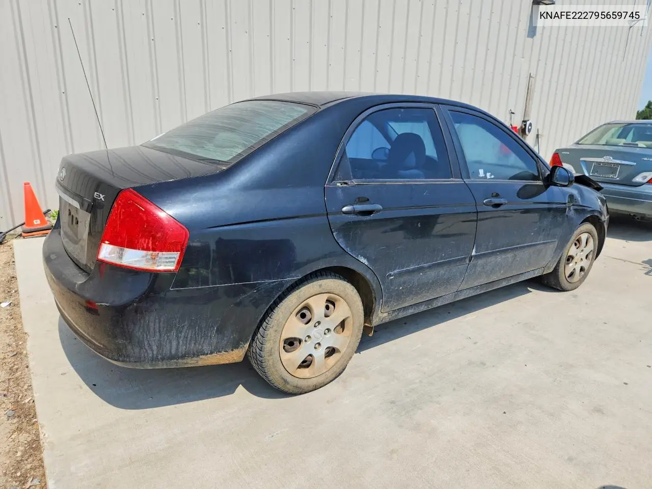 2009 Kia Spectra Lx VIN: KNAFE222795659745 Lot: 97683185