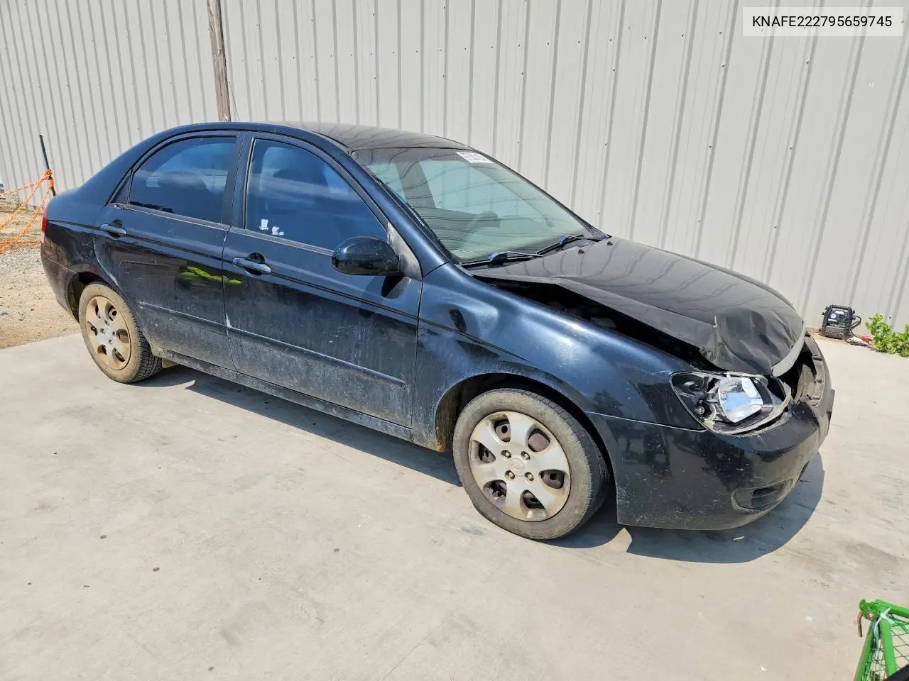 2009 Kia Spectra Lx VIN: KNAFE222795659745 Lot: 97683185