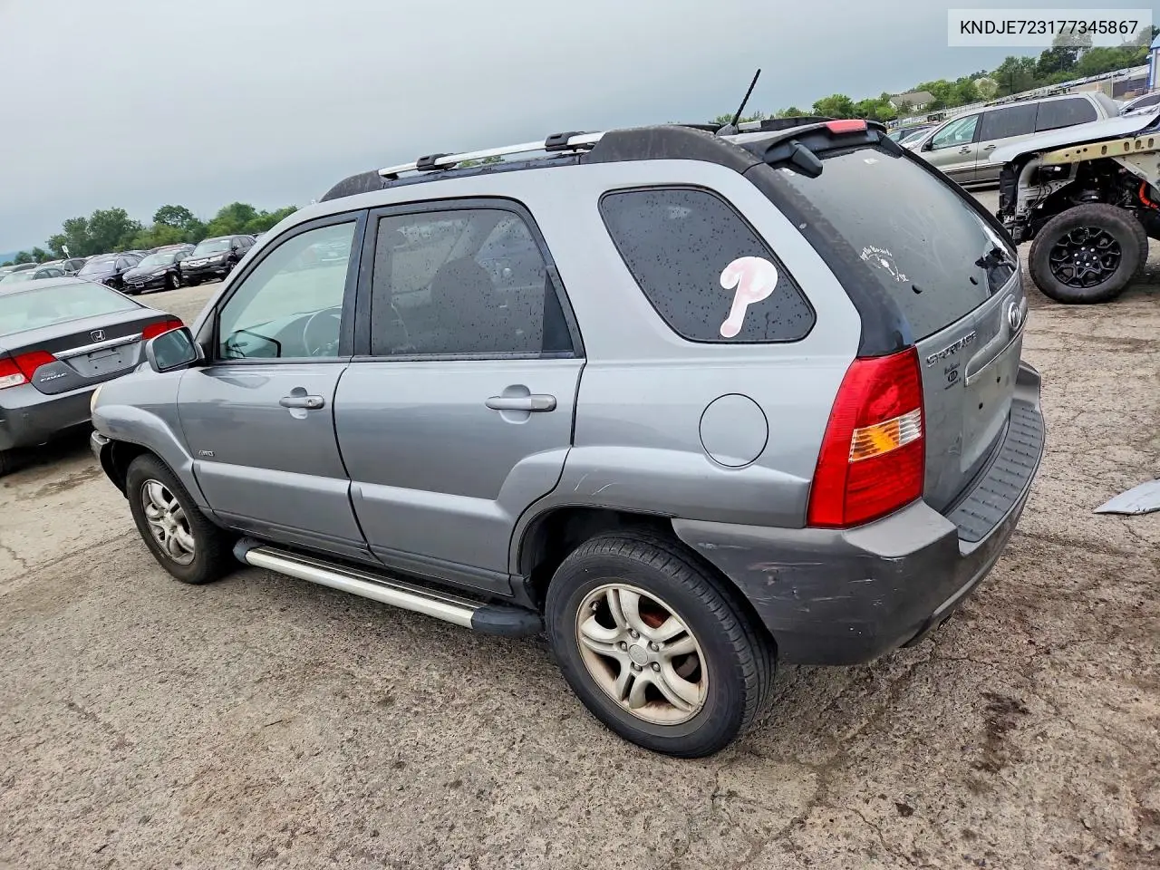 2007 Kia Sportage Lx VIN: KNDJE723177345867 Lot: 61377466