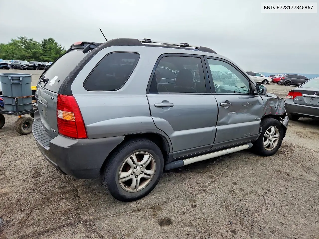 2007 Kia Sportage Lx VIN: KNDJE723177345867 Lot: 61377466