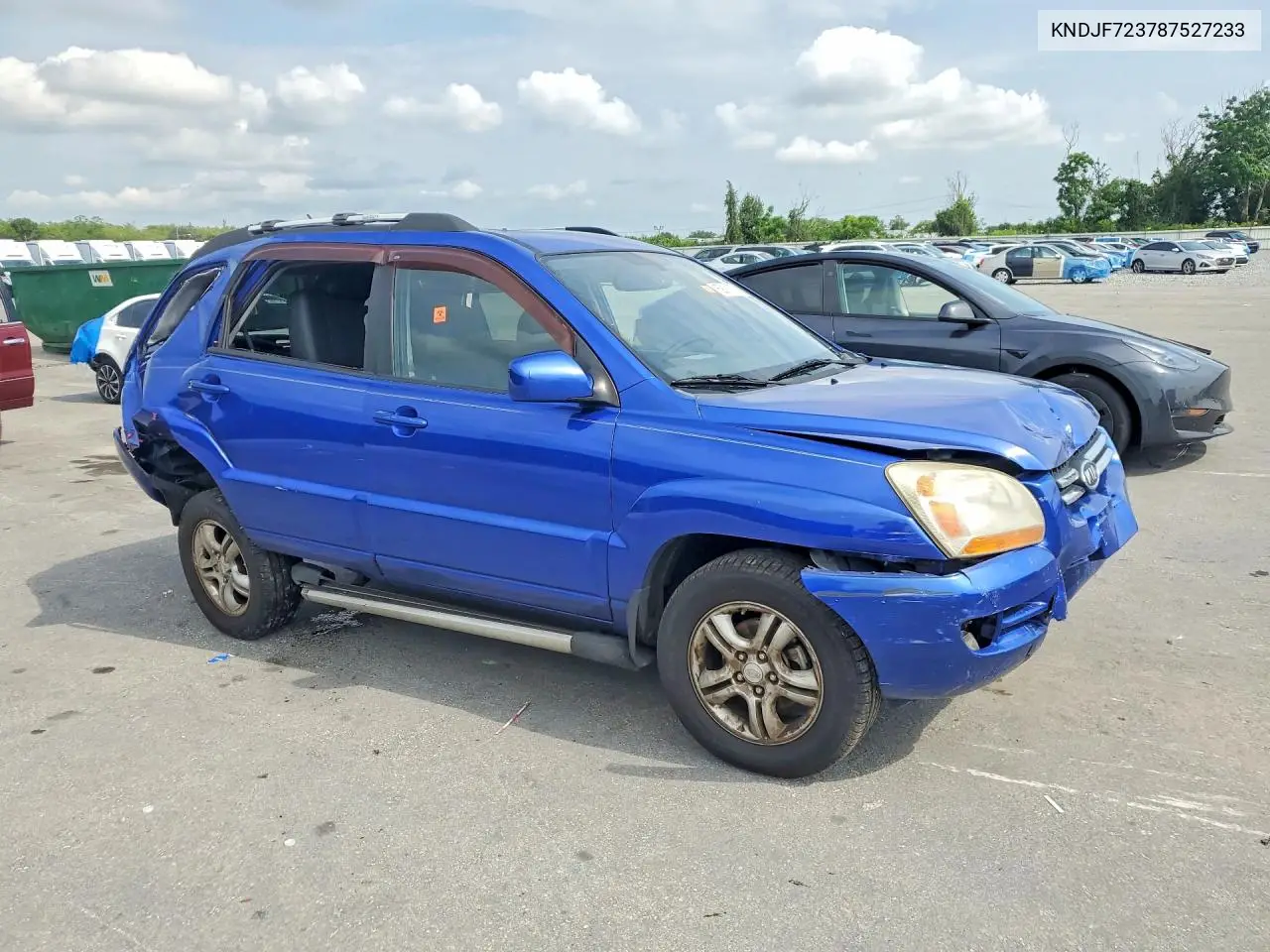 2008 Kia Sportage Lx VIN: KNDJF723787527233 Lot: 59181076