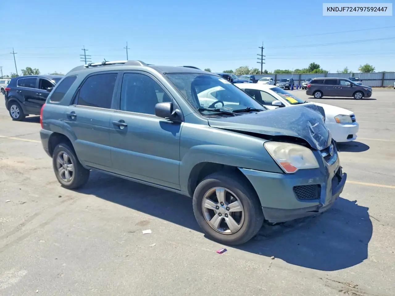 2009 Kia Sportage Lx VIN: KNDJF724797592447 Lot: 57246486