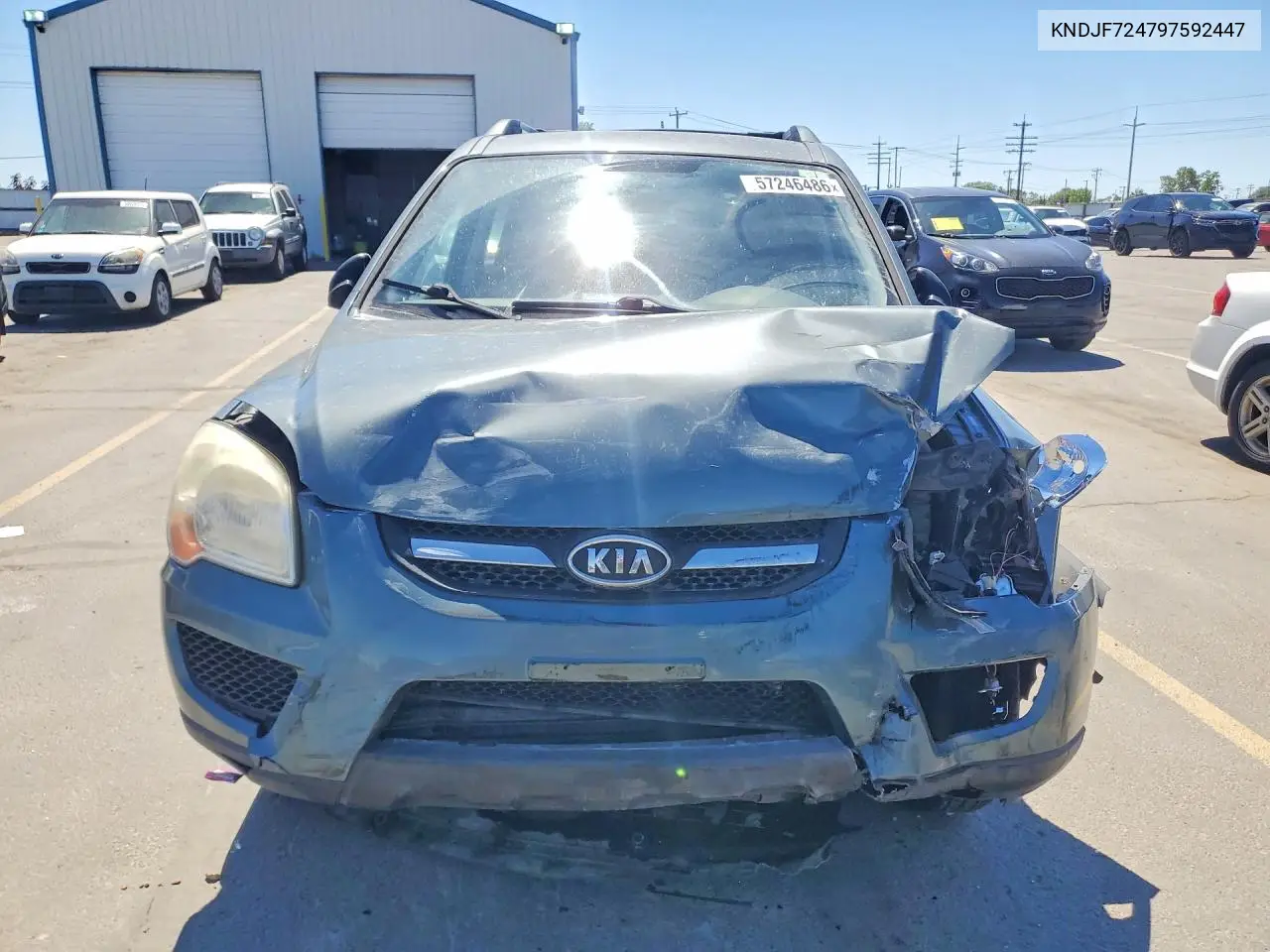 2009 Kia Sportage Lx VIN: KNDJF724797592447 Lot: 57246486