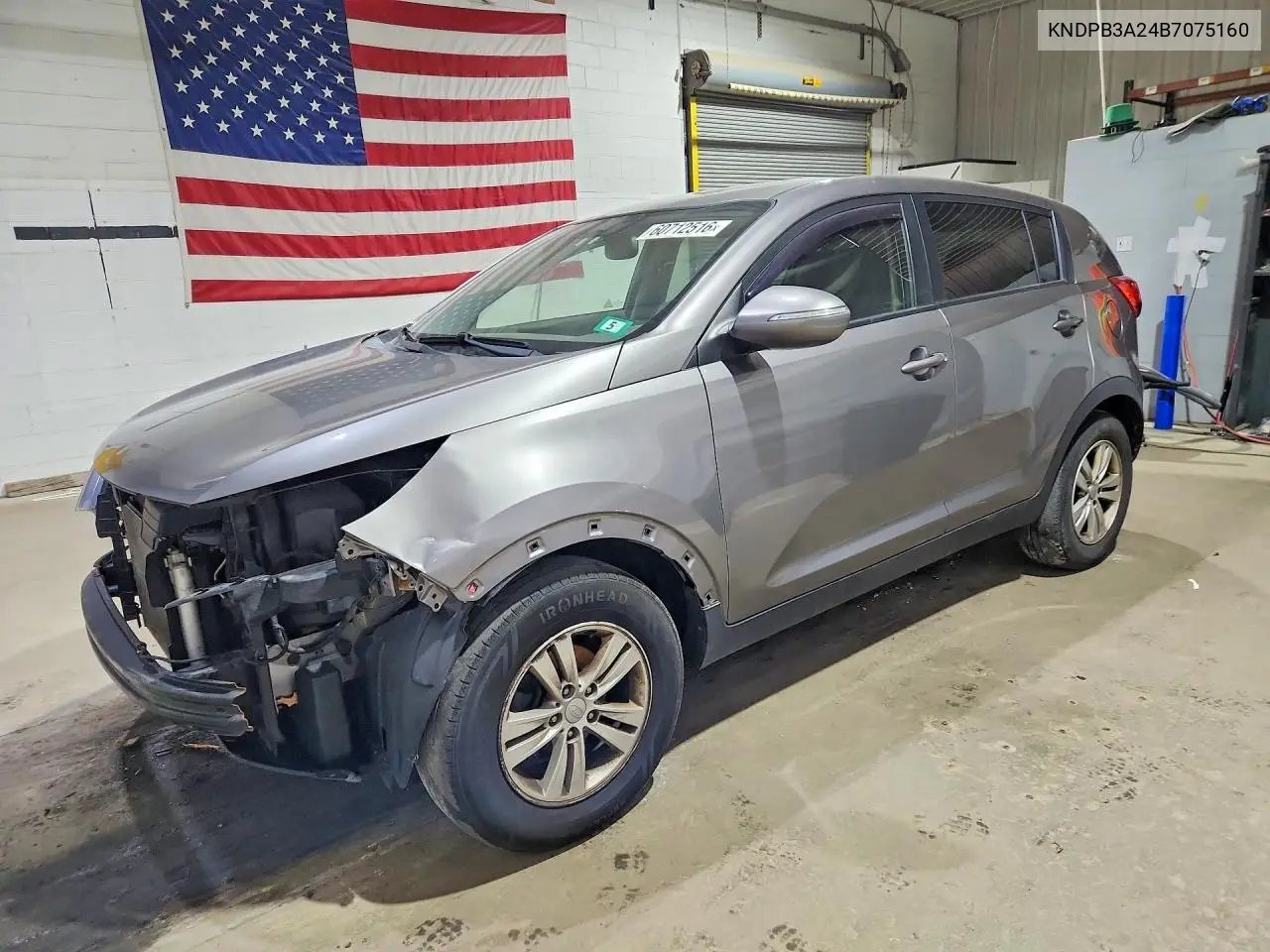 2011 Kia Sportage Lx VIN: KNDPB3A24B7075160 Lot: 60712516