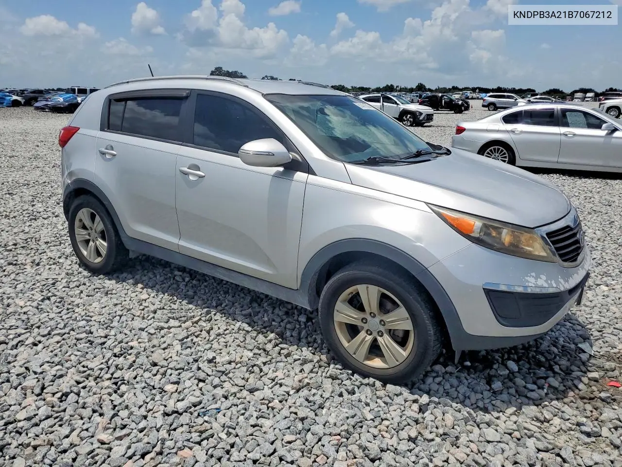 2011 Kia Sportage Lx VIN: KNDPB3A21B7067212 Lot: 61471516