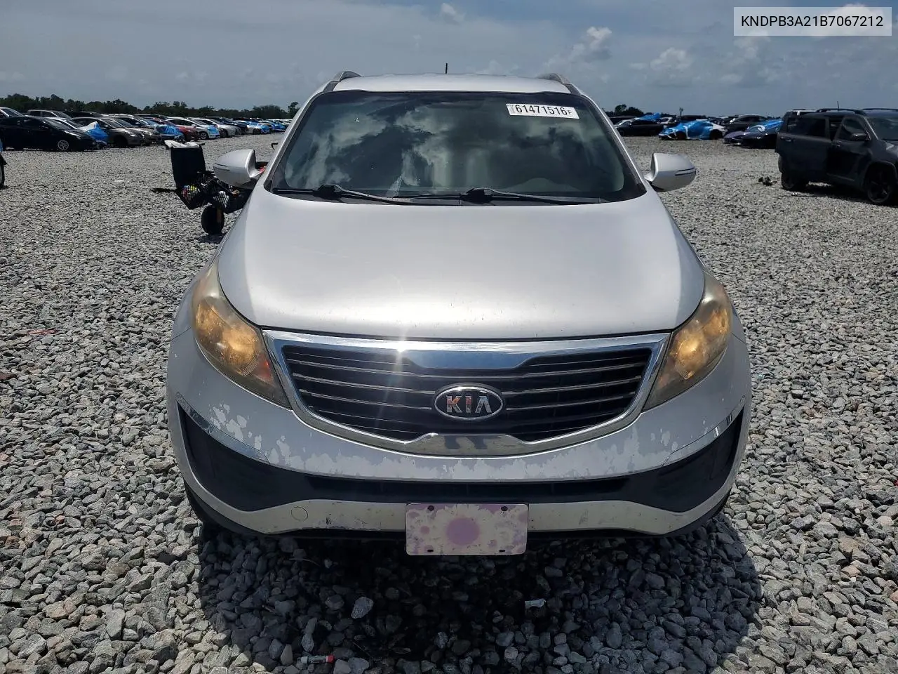 2011 Kia Sportage Lx VIN: KNDPB3A21B7067212 Lot: 61471516