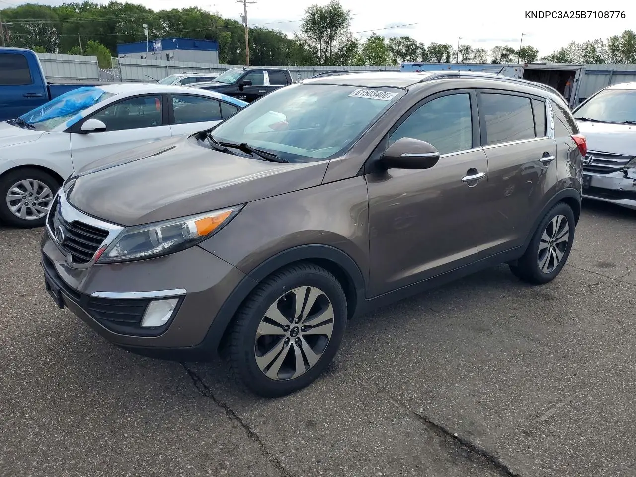 2011 Kia Sportage Ex VIN: KNDPC3A25B7108776 Lot: 61503406