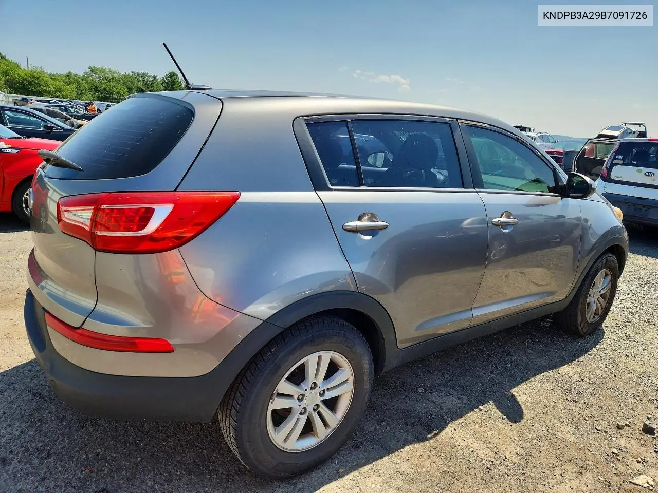 2011 Kia Sportage Lx VIN: KNDPB3A29B7091726 Lot: 61773816